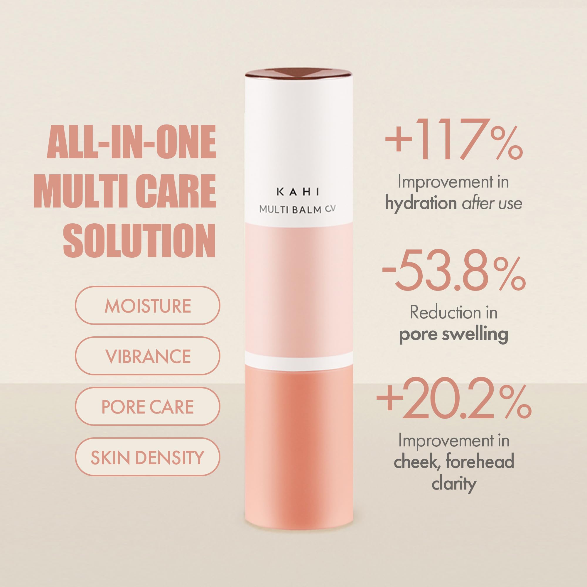 KAHI Multi Balm CV Refill neck area for firmer look and smoother skin.