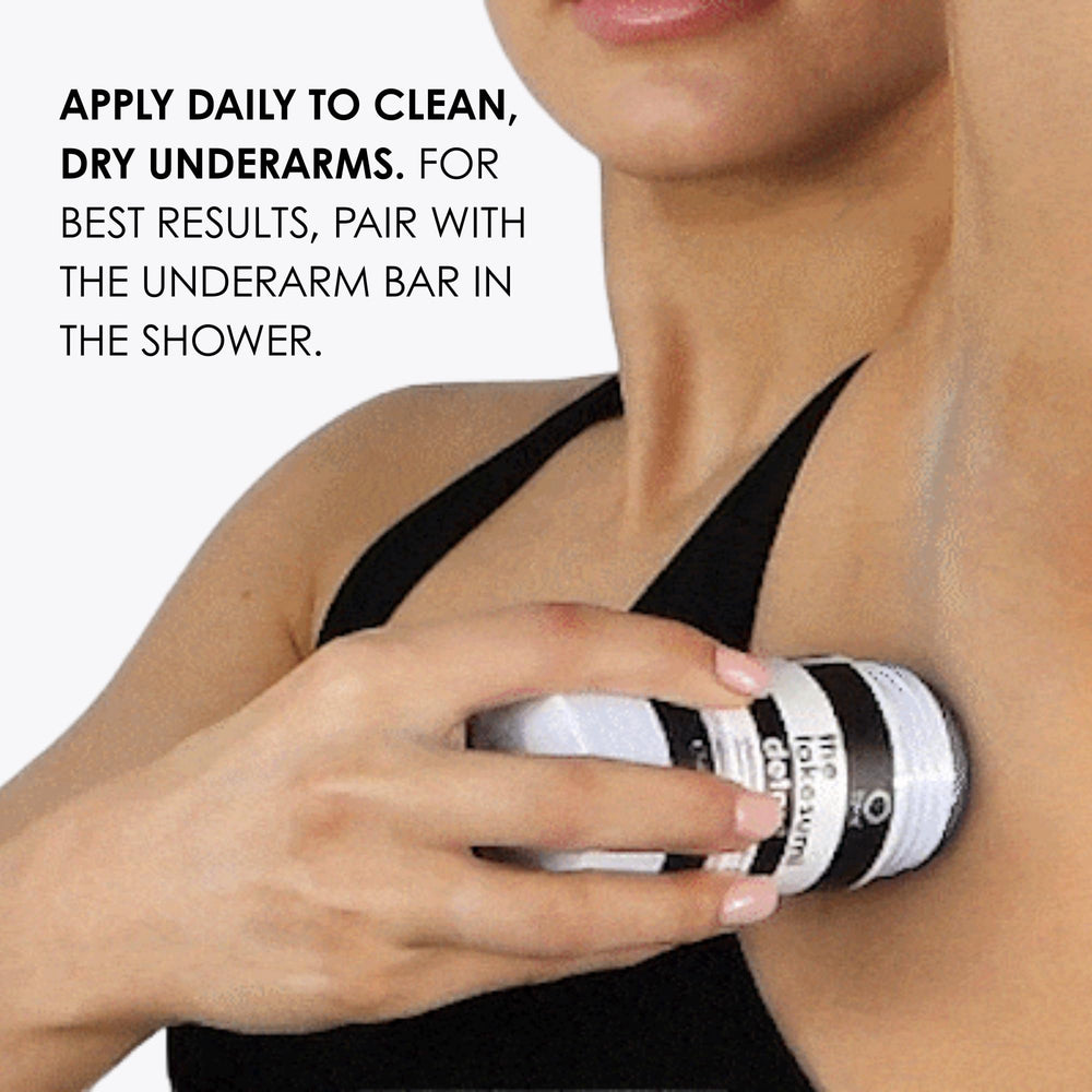Cream-to-powder finish delivers soft, dry underarms in Kaia Naturals Takesumi Detox Sakura Blossom
