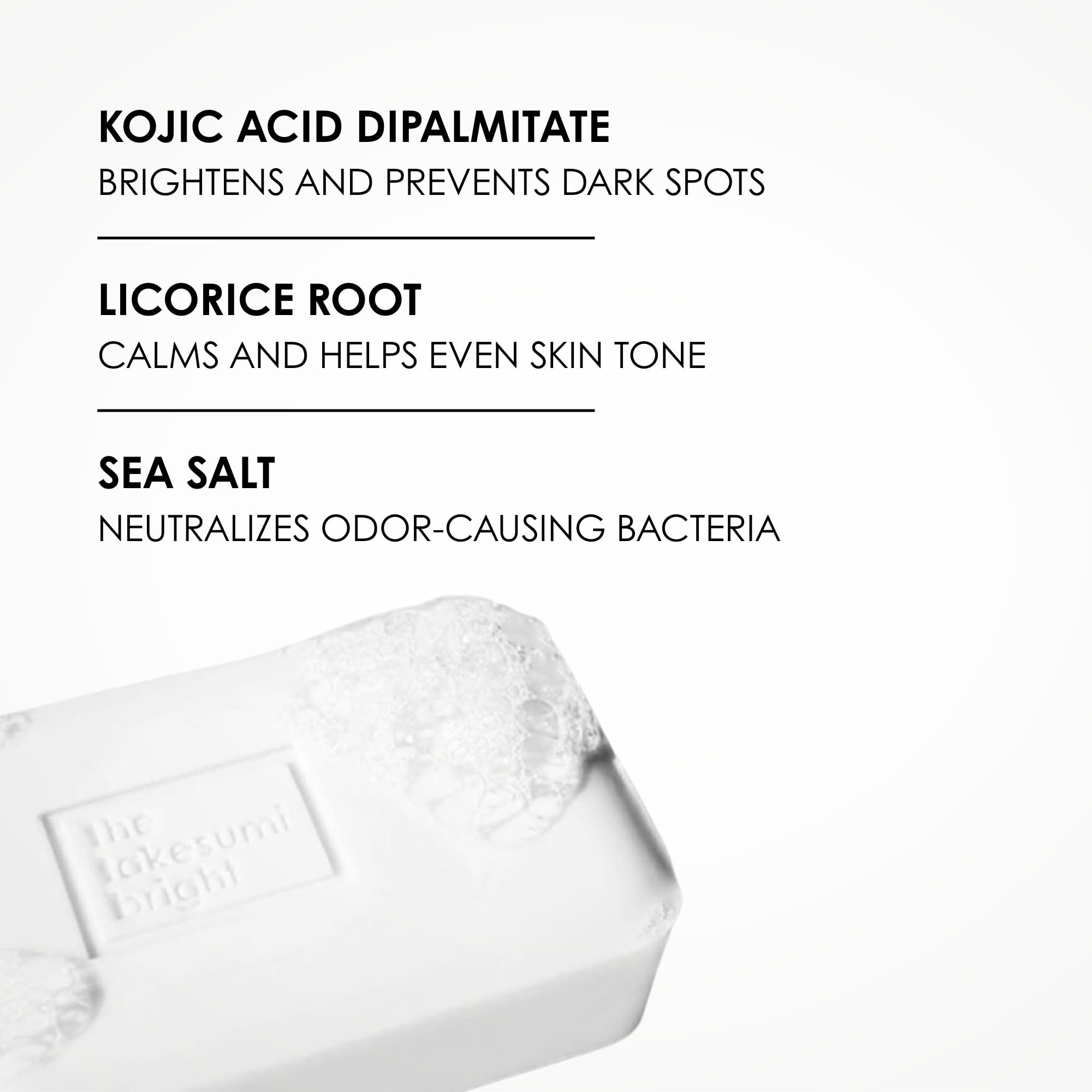 Buttocks area use with Kaia Naturals Takesumi Kojic Bar for discoloration care