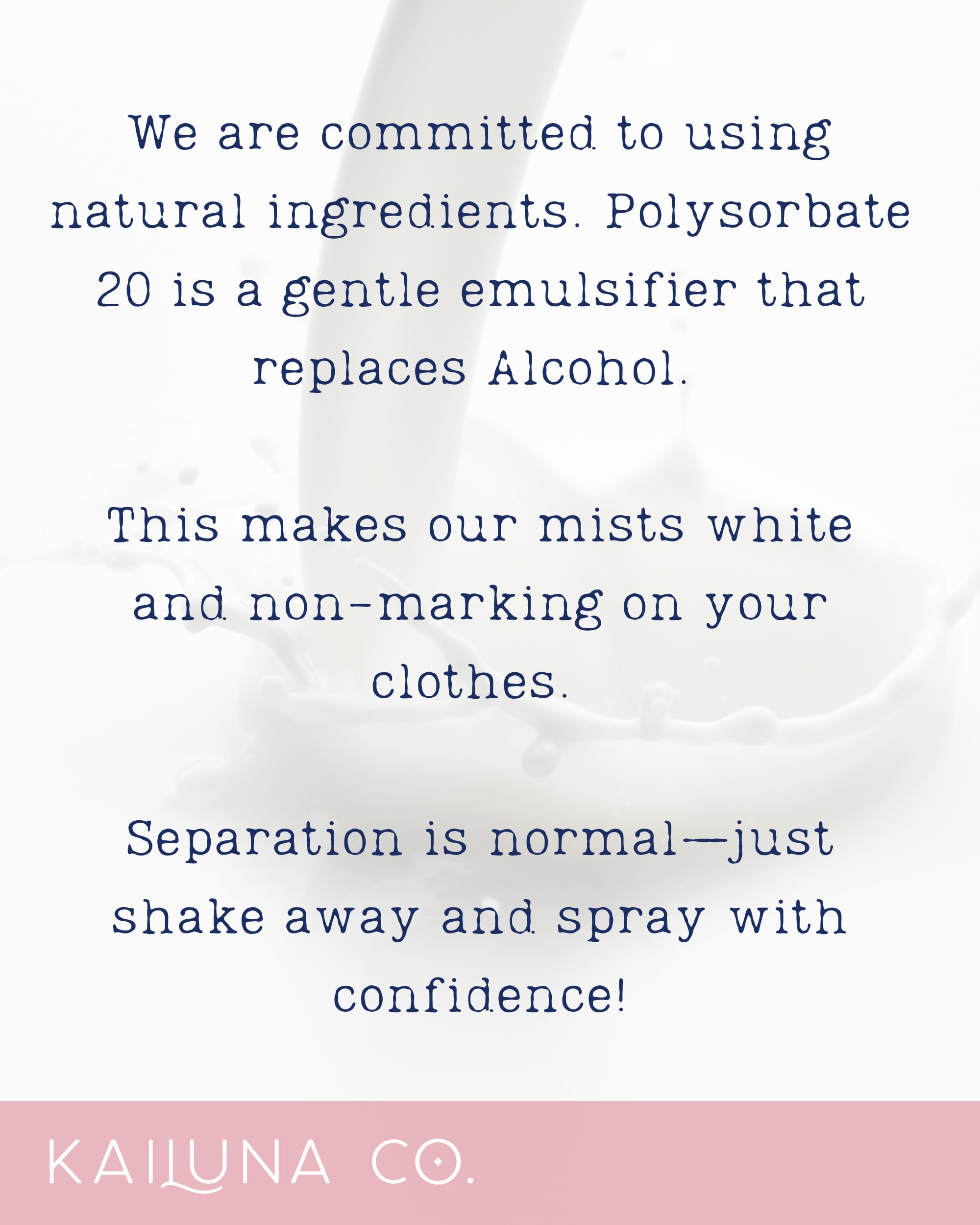 Kailuna Co Baby Powder Mist vegan cruelty-free with plant based ingredients