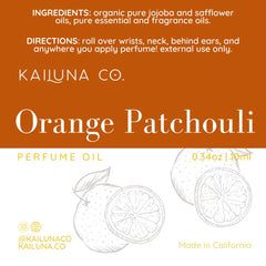 Kailuna Co. Orange Patchouli cruelty-free small-batch craft
