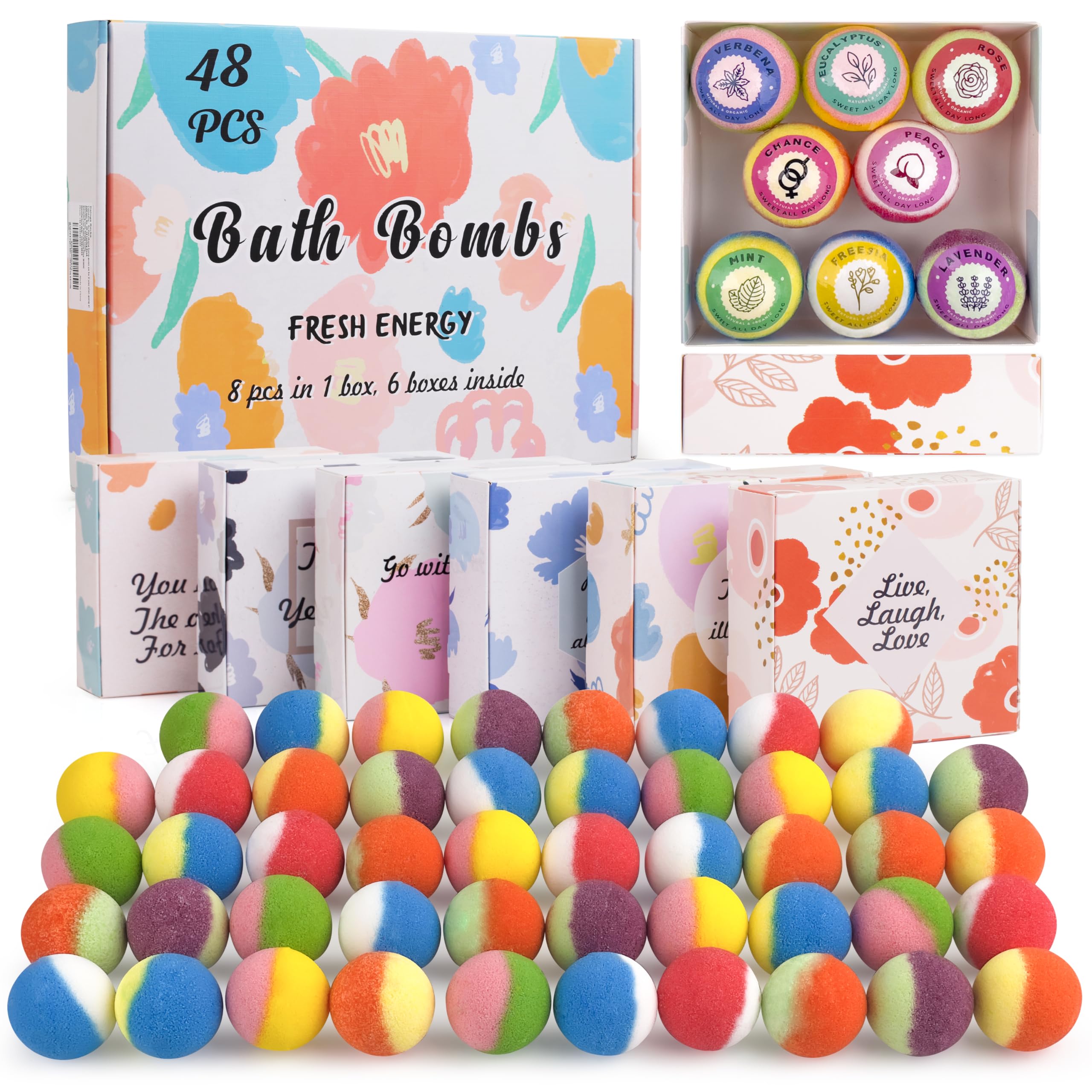 Kainga Recka bath bombs gift boxes showcasing six fragrances for gifting occasions
