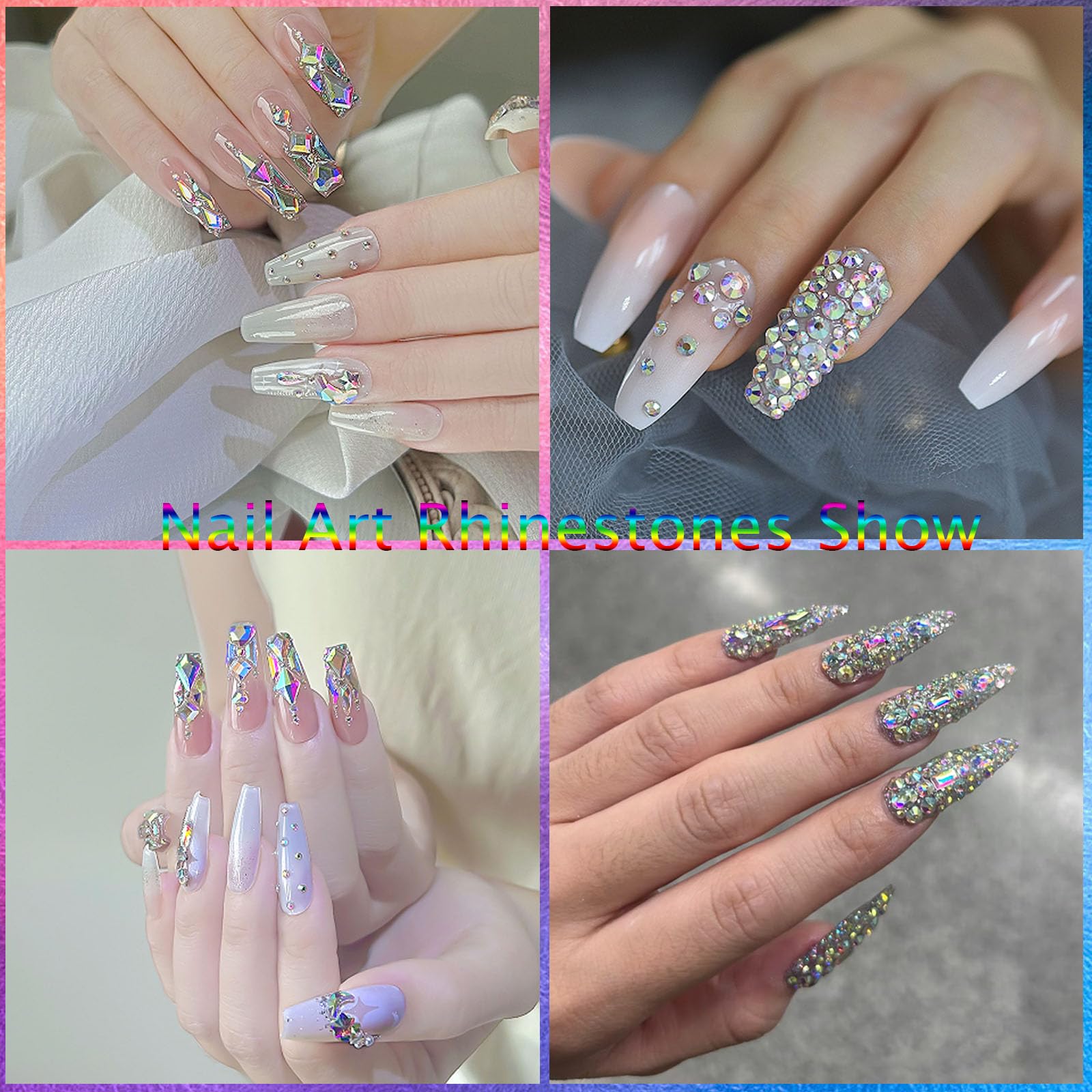 Kaipheiquan 18-type AB crystals showcase vibrant sparkle for versatile designs.