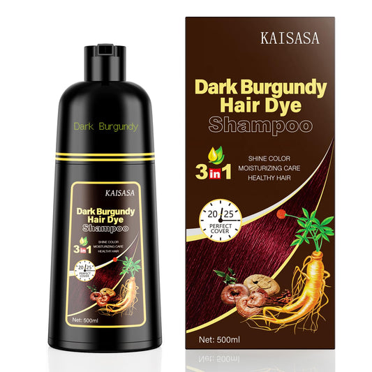 KAISASA Hair Dye Shampoo bottle pour for quick at-home color and easy application