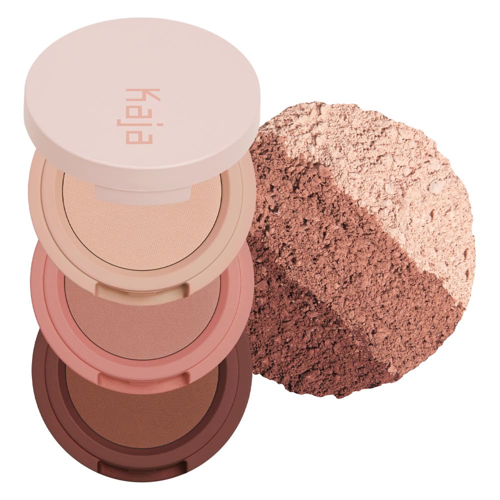 Kaja Beauty Bento Trio bouncy shimmer for effortless lid color.