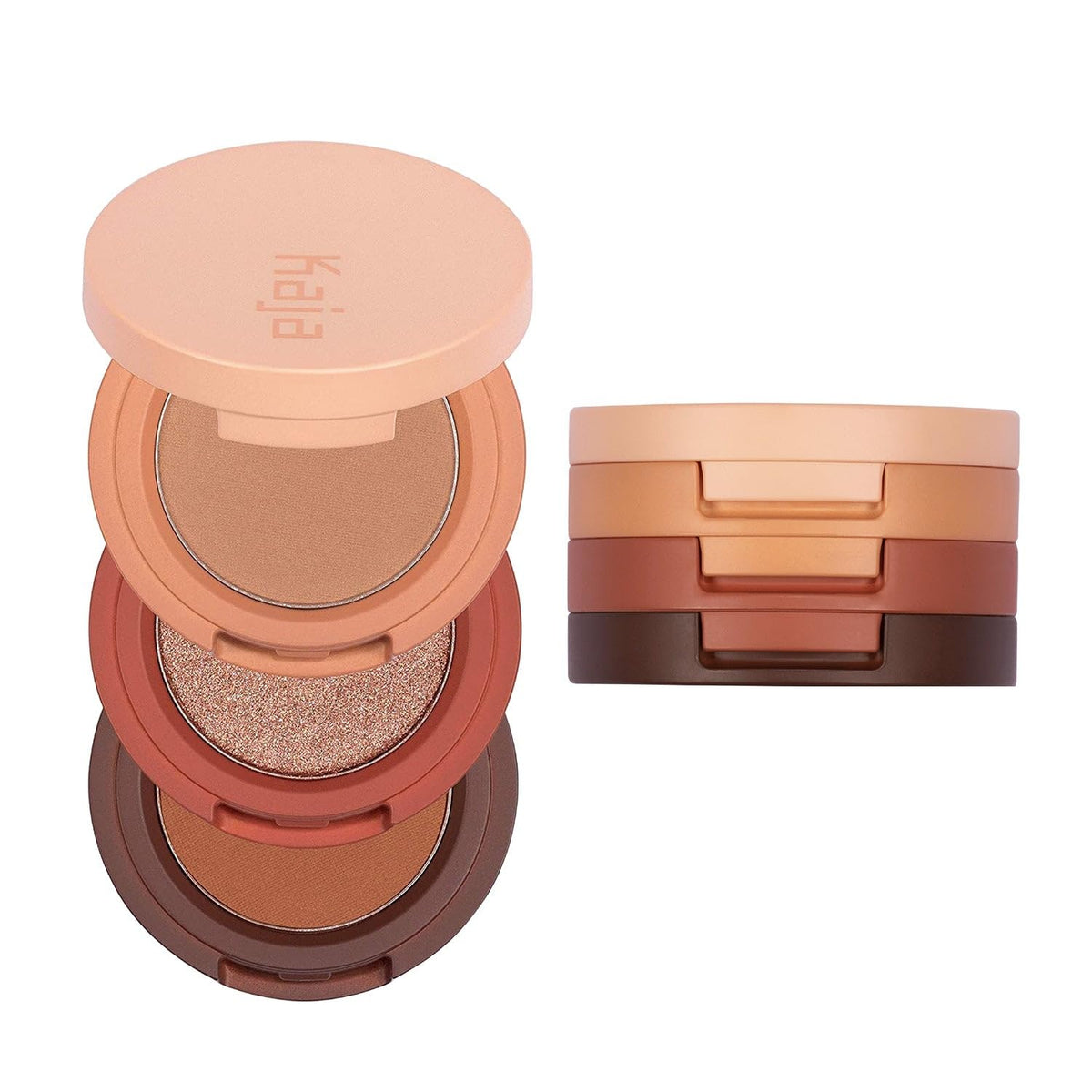 KAJA Bento Bouncy Shadow Trio packaging shows compact travel-friendly design for quick looks.