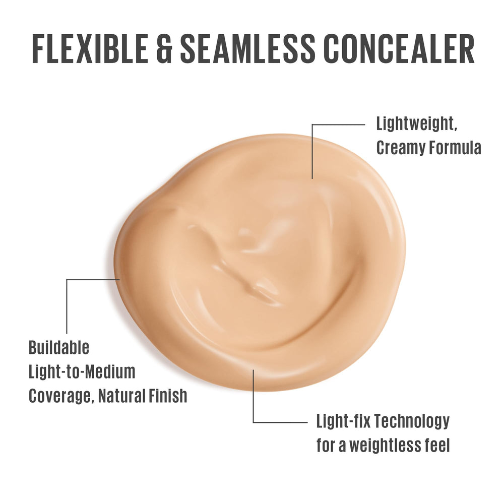 KAJA Don't Settle Concealer swatch shows buildable coverage
