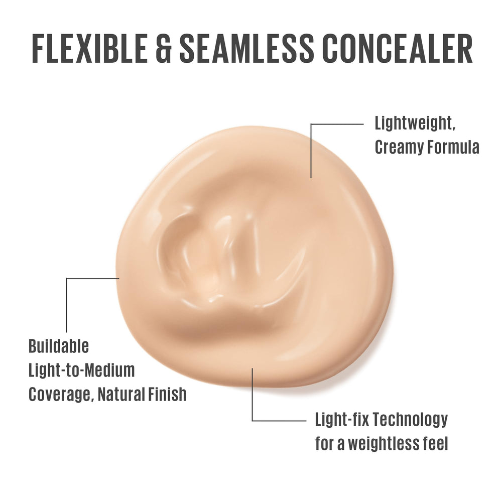 Kaja Don't Settle Concealer Banana Milk shade swatches display buildable coverage.