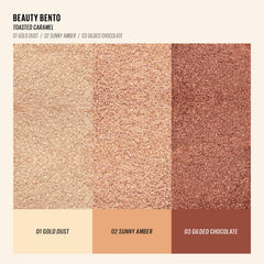 Kaja Eye Bento blends matte and shimmer pigments for versatile looks.