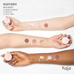 Kaja Eye Bento Trio packaging and badge emphasizing compact design