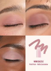 KAJA Wink Dazzle 05 Petal Prism cream texture close-up swirl.
