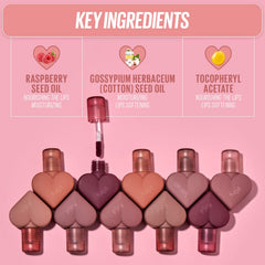 KAJA heart-shaped bottle close-up shows playful design.