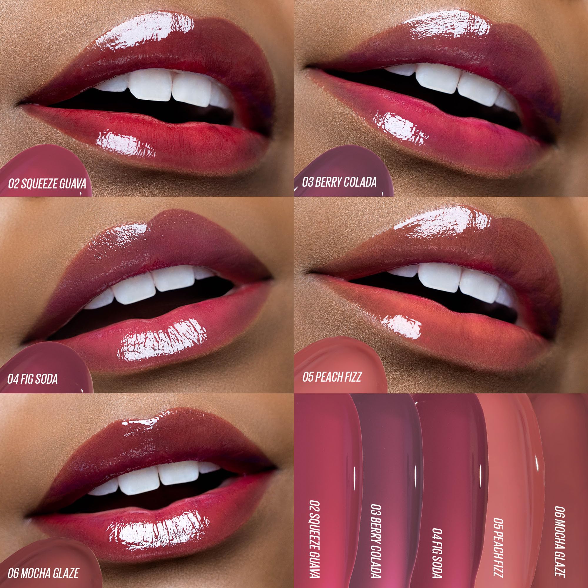 Kaja Jelly Charm Berry Colada tube close-up highlighting texture
