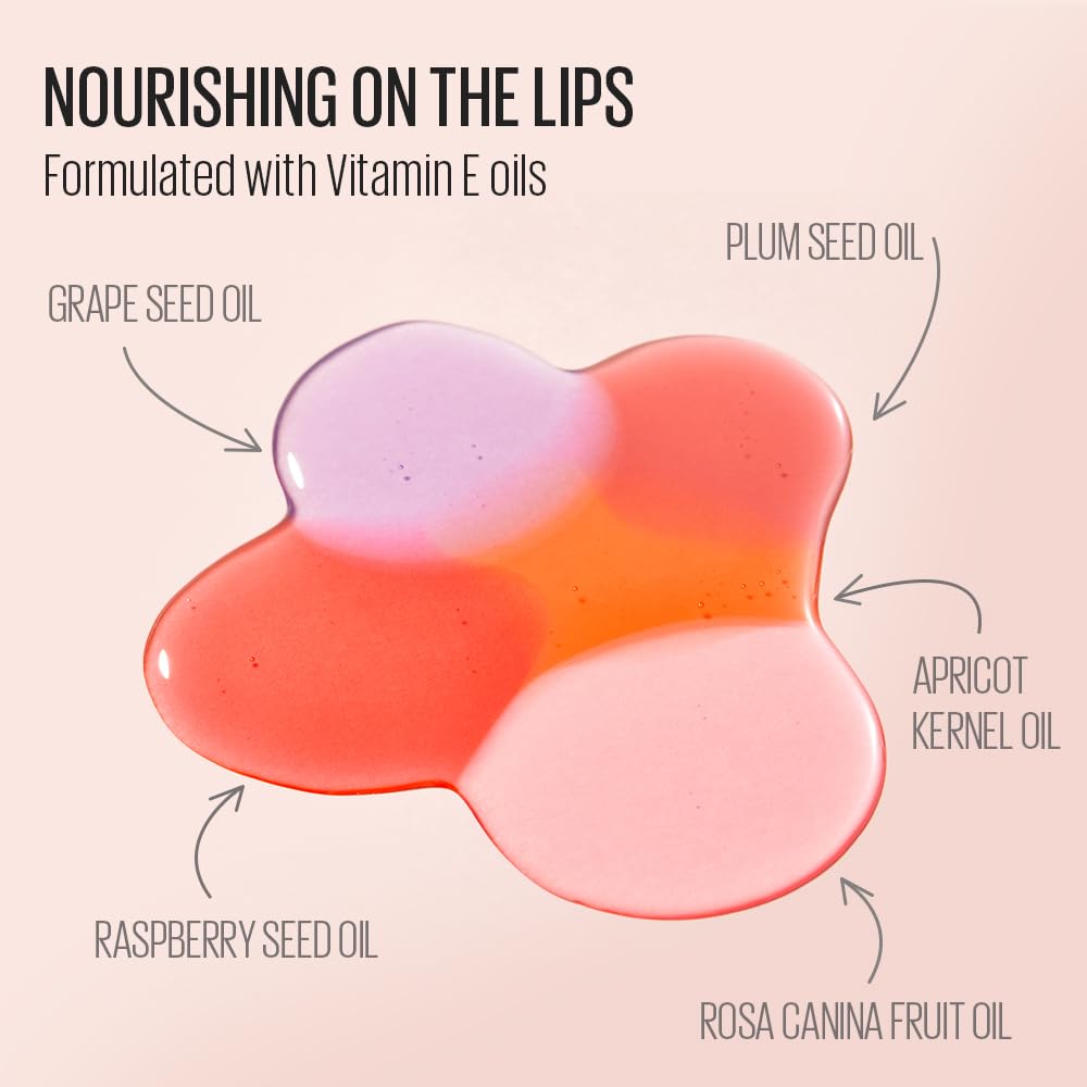 Kaja Juicy Glass Apple Cider on lips provides light hydration and glow