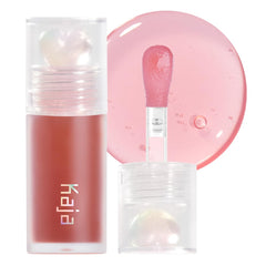 Kaja Juicy Glass Lip Oil Plum Paloma bottle showing hydrating glassy shine