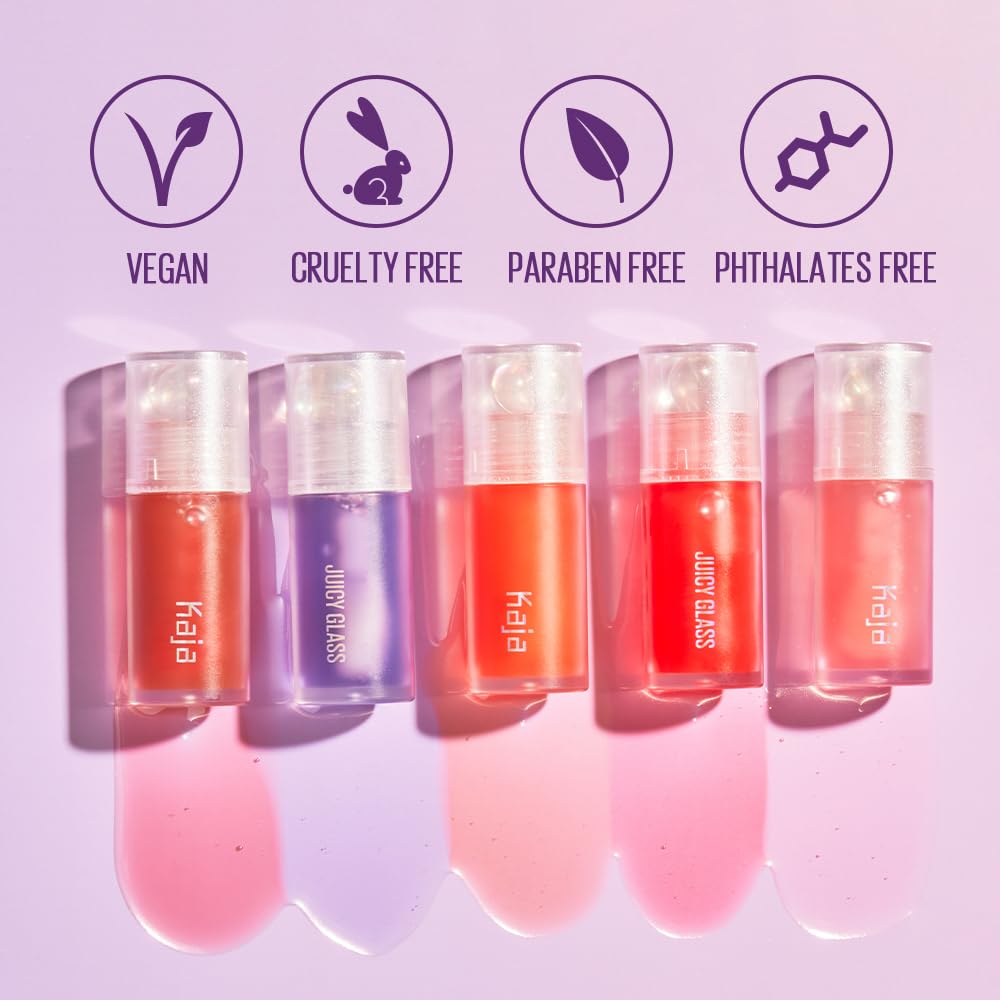 Kaja packaging with heart cap detailing brand charm