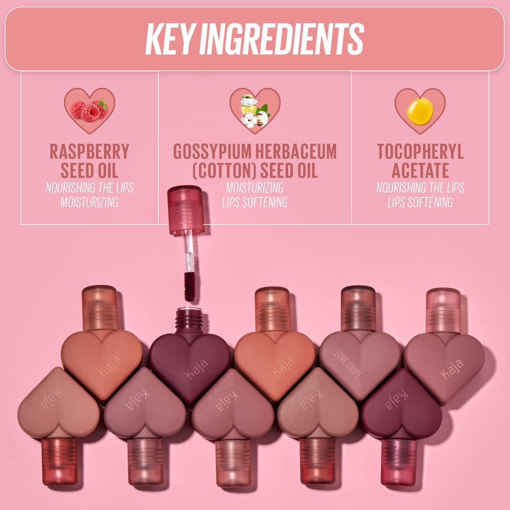 Kaja Lip Mousse Love Swipe 05 doe-foot applicator delivers precise color