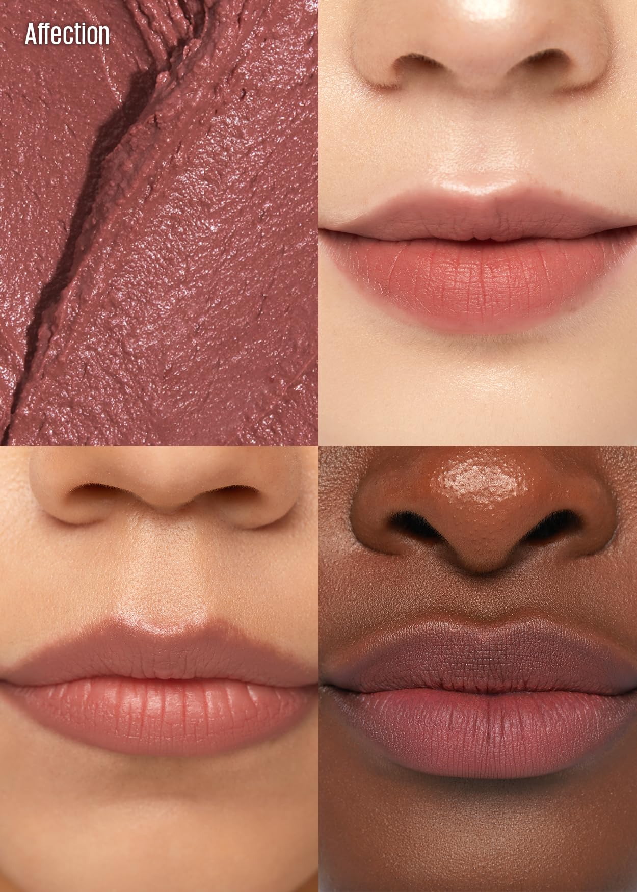 KAJA Love Blur Lip Balm Affection avocado oil close-up on skin