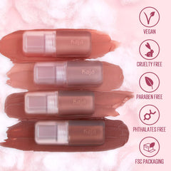 KAJA Whipped Dream airy semi-matte finish feels light on skin.