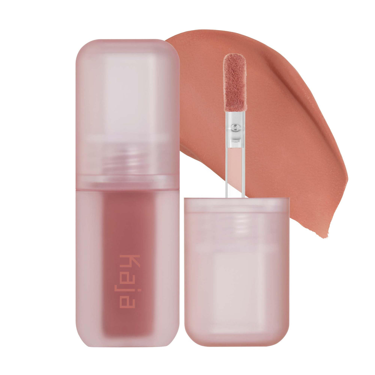 KAJA Whipped Dream bottle pour shows airy texture for effortless color.
