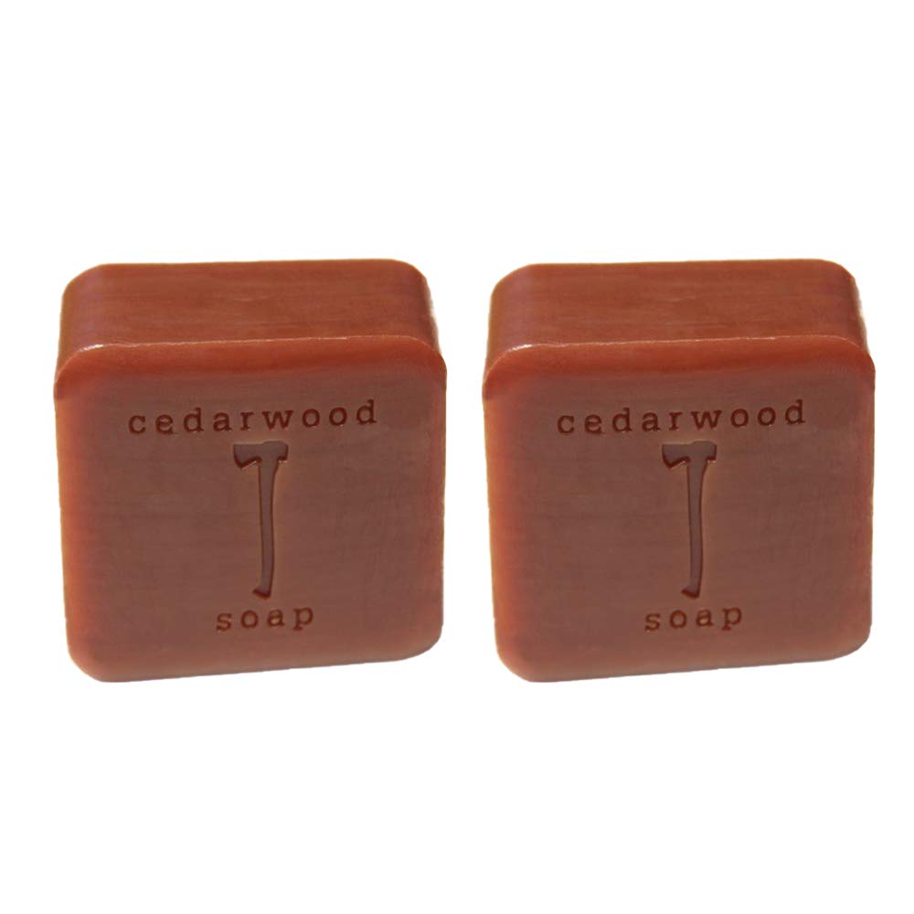 Kalastyle Cedar Wood Soap 2-pack bar front, warm aroma for daily cleansing