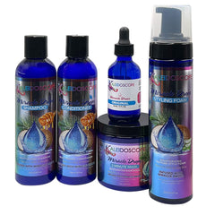 Kaleidoscope Miracle Drops Coconut Milk Shampoo bottle for gentle cleansing and scalp refreshment.