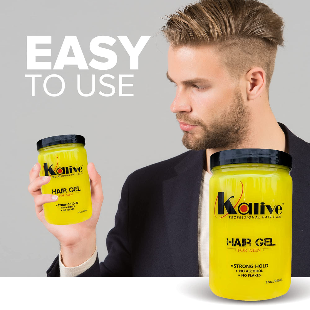 KALIVE 2 STYLE gel provides light shine without heaviness or flaking