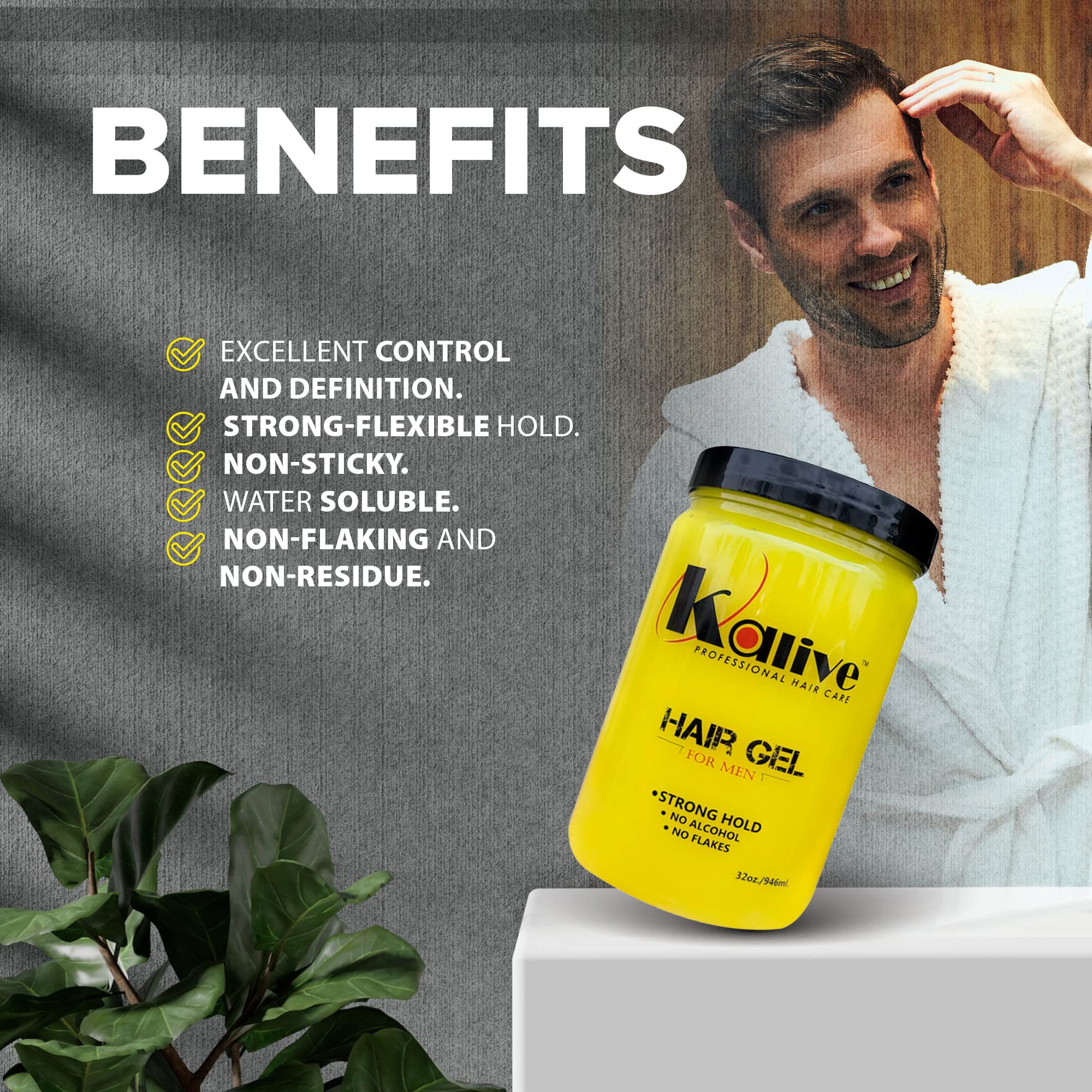 KALIVE 2 STYLE water-soluble formula for easy rinse-out