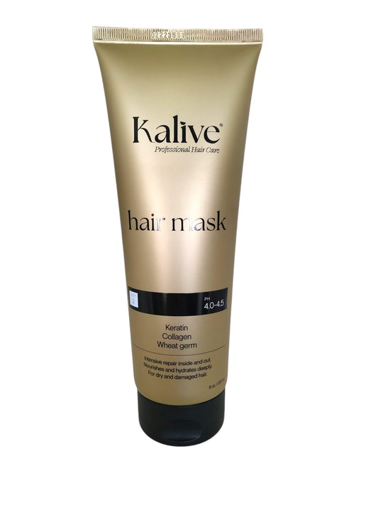 KALIVE Hair Mask bottle for deep hydration, suitable for all hair types.
