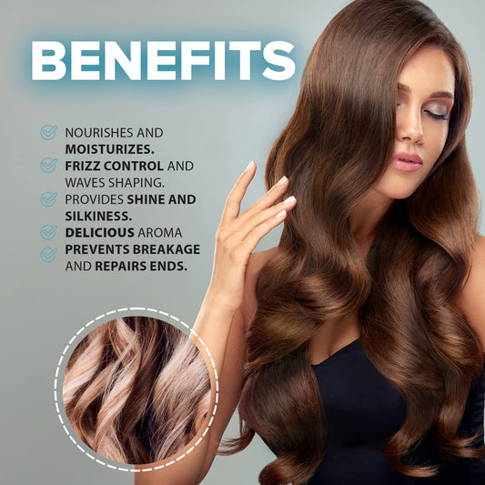 Close-up of keratin, collagen, and wheat germ ingredients in Kalive Hair Mask.