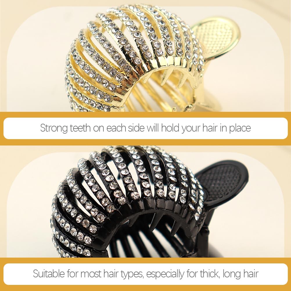 KALLORY compact design hair clip for quick styling on the go.