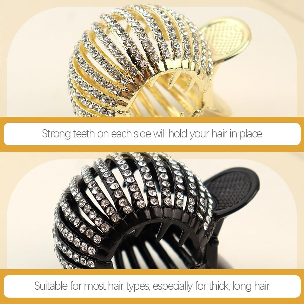 KALLORY compact design hair clip for quick styling on the go.