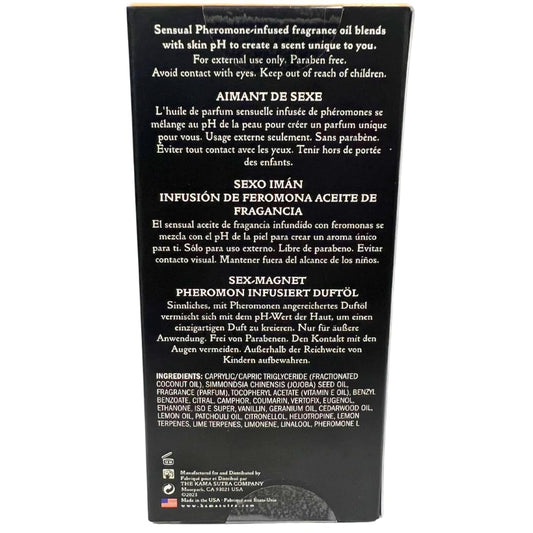 KAMA SUTRA Roll-On application to pulse points; quick-absorbing scent for daily attraction.