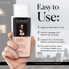 KAMEDIS Beard Wash pump-dispense for mess-free use