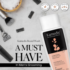 KAMEDIS Beard Wash rinse after shower routine