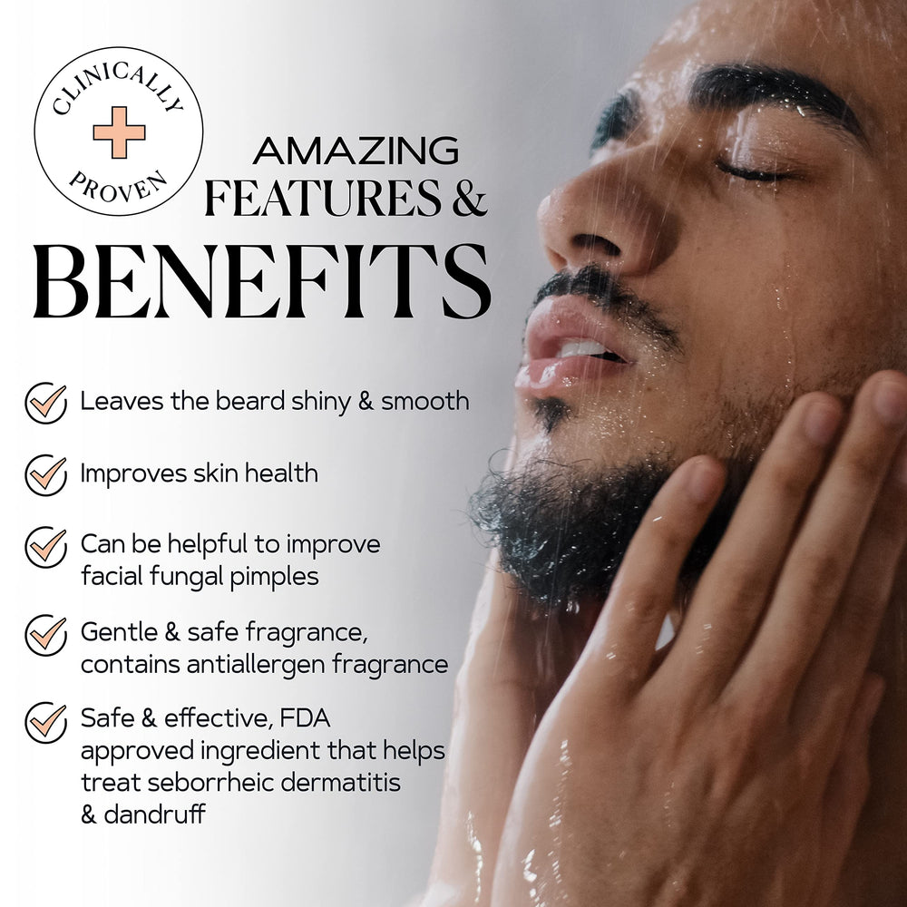 KAMEDIS Beard Wash zinc active ingredient highlighted