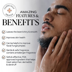 KAMEDIS Beard Wash zinc active ingredient highlighted