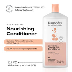 KAMEDIS conditioner in shower with smooth texture emphasis