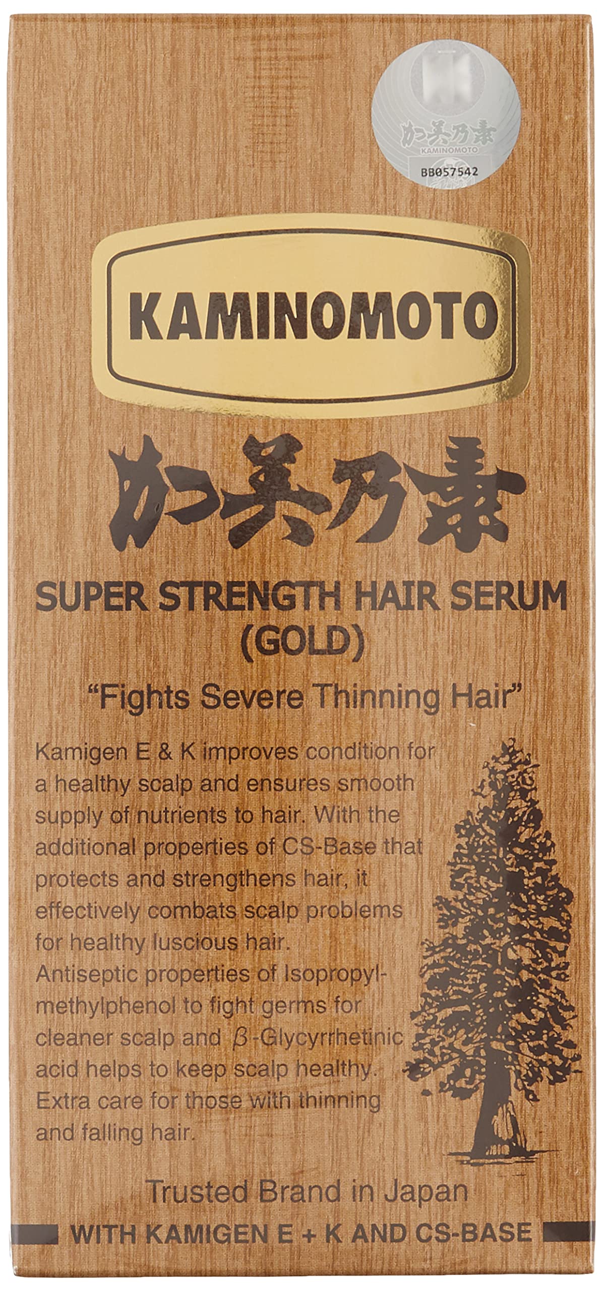 Kamino Moto Hair Loss Acceleration Gold 150ml bottle for daily scalp support.