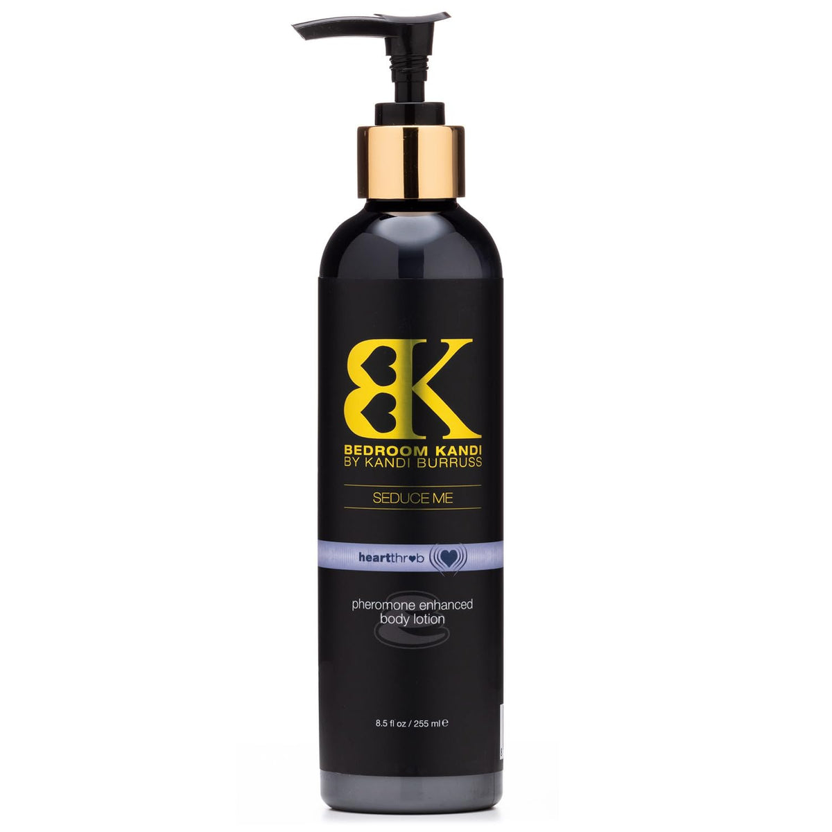 Kandi Heartthrob Body Lotion bottle with sultry fragrance and hydrating formula.