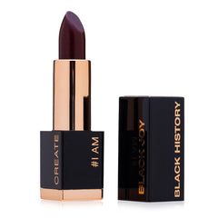 Kandi Koated Black Excellence lipstick with magnetic tube for affirmations on the go.