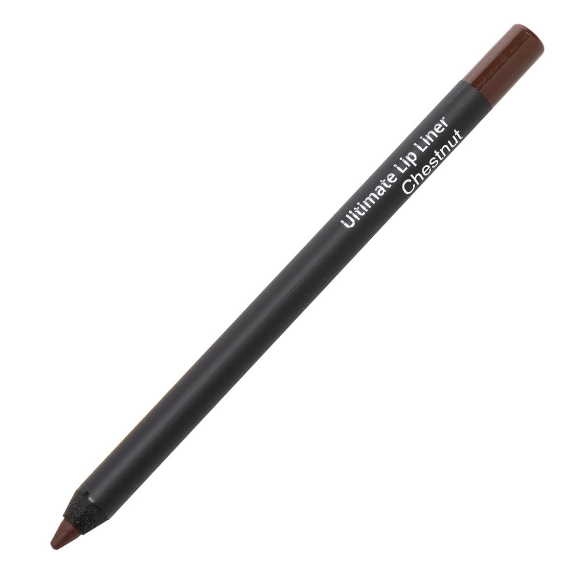 Kandi Koated Edge Lip Liner Chestnut application shows long-wear definition for a bold pout