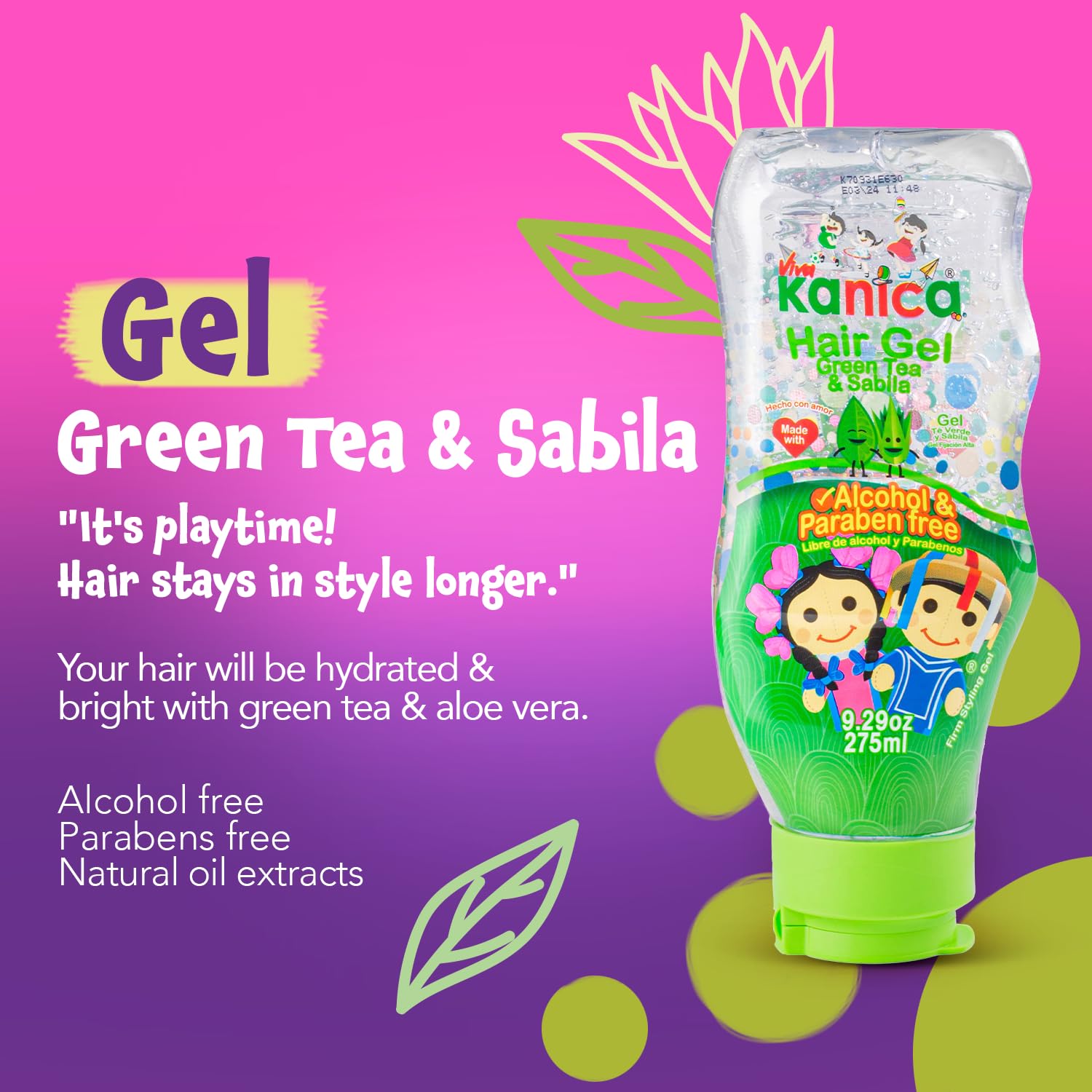 KANICA gel green-tea formula for refreshing scent.