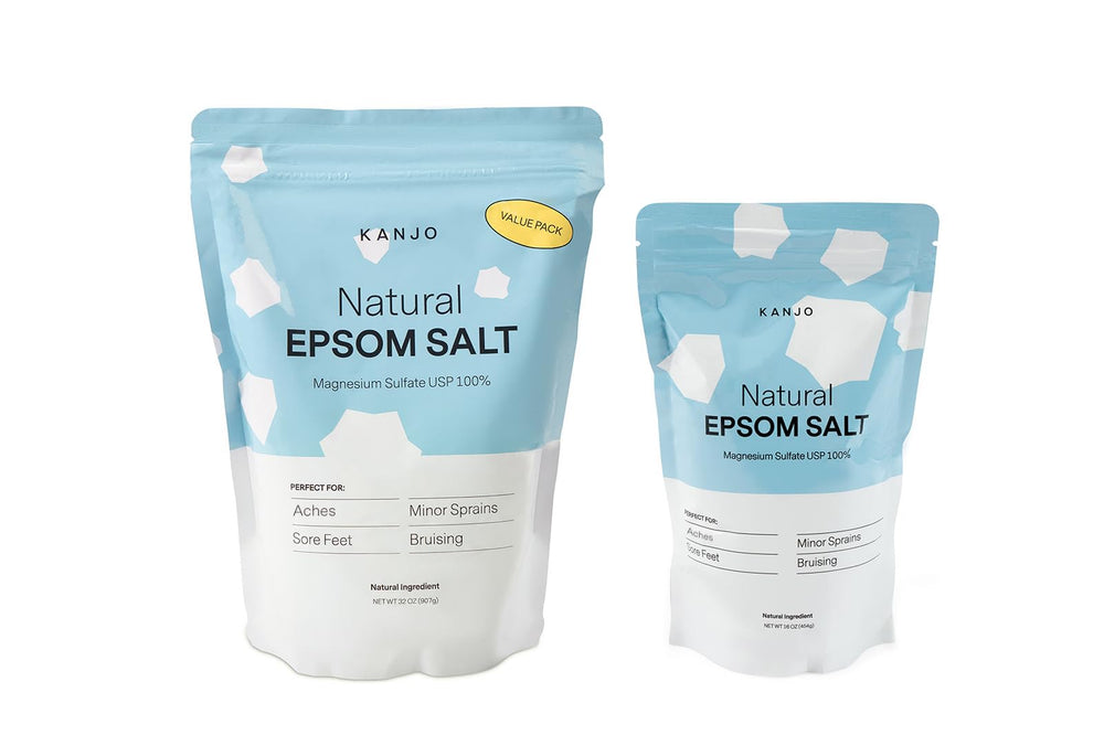 Kanjo Epsom salt-joint-comfort bath promotes warmth and ease in a bath.