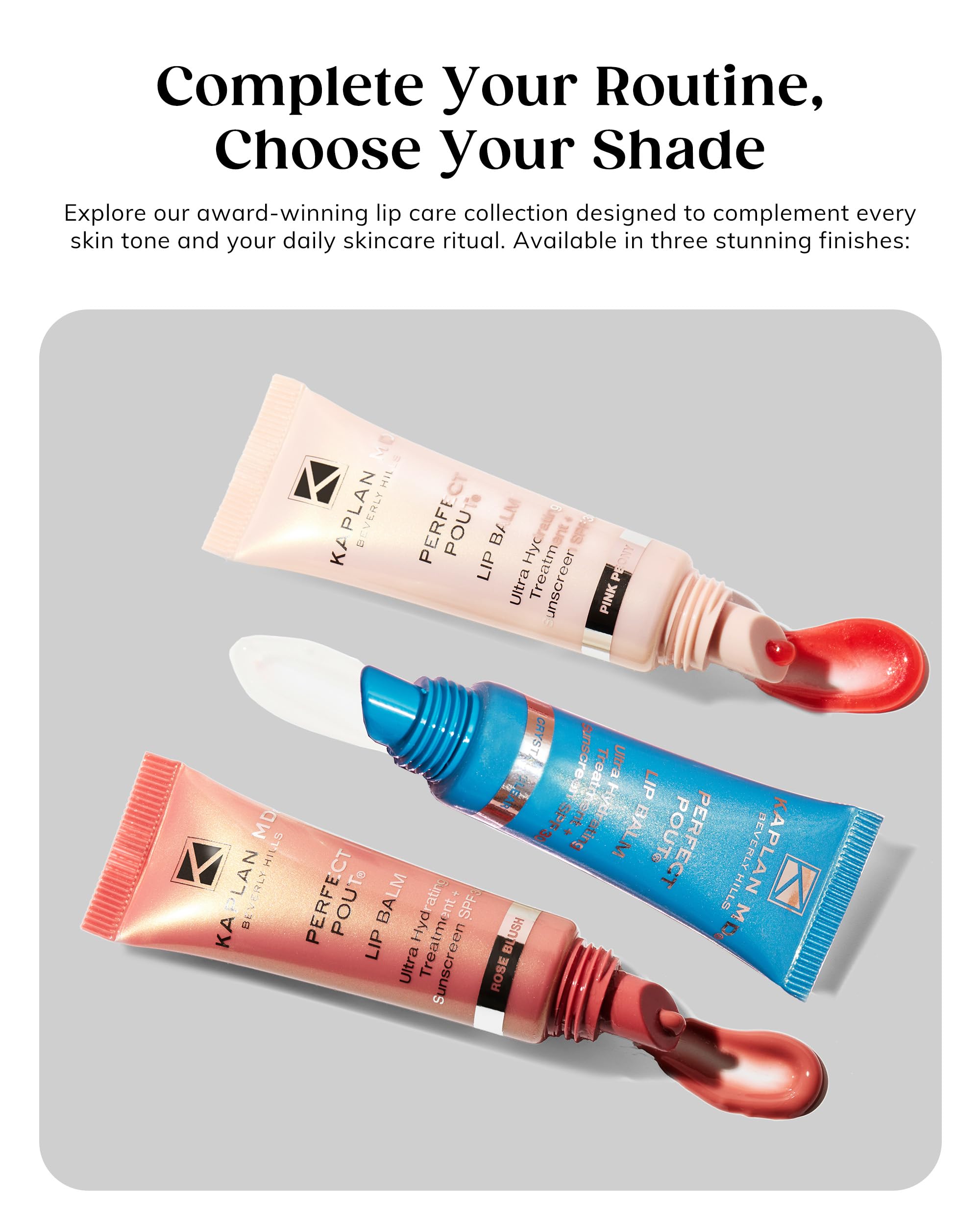 KAPLAN MD Peppermint scent delivers a refreshing lip care moment.