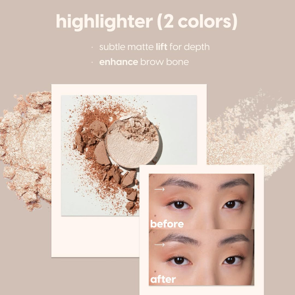 Kara Beauty Eyebrow Kit includes brush for precise application.