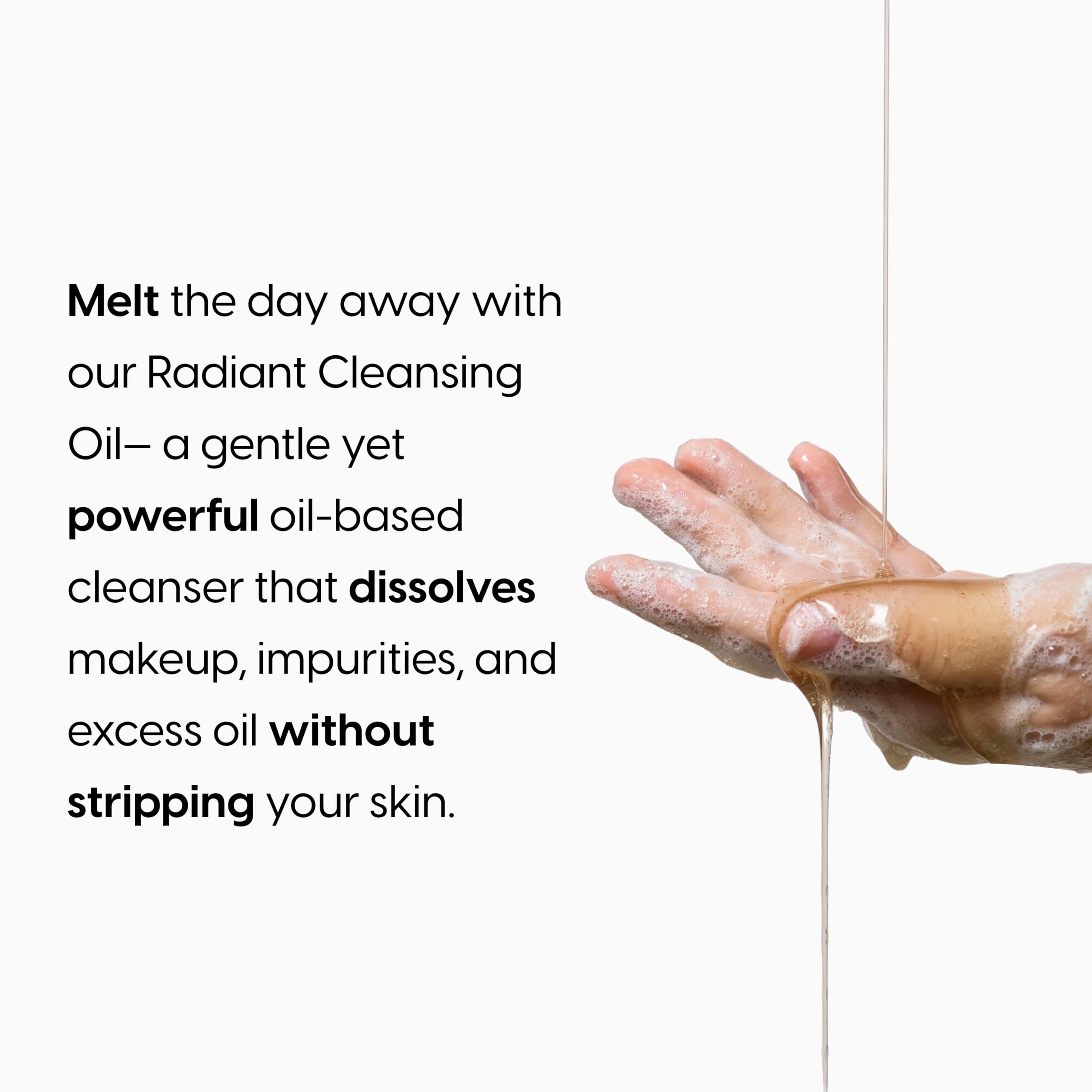 Kara Beauty Radiant Cleansing Oil removes eye makeup gently
