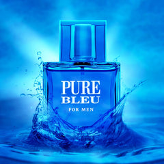 Karen Low Pure Blue lifestyle setup suggests versatile daytime scent.