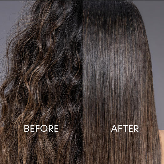 Kareol sulfate-free shampoo bottle: gentle cleansing that preserves straightened styles