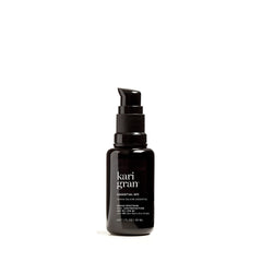 Kari Gran natural essential SPF30 bottle ready for daily sun protection.